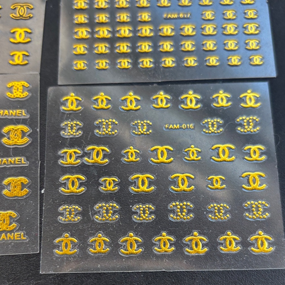 CHANEL Gold Nail Decals - Picture 5 of 5